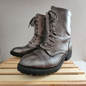 Arizona AZ Jones Pewter Women's SZ 7.5M Combat Boots